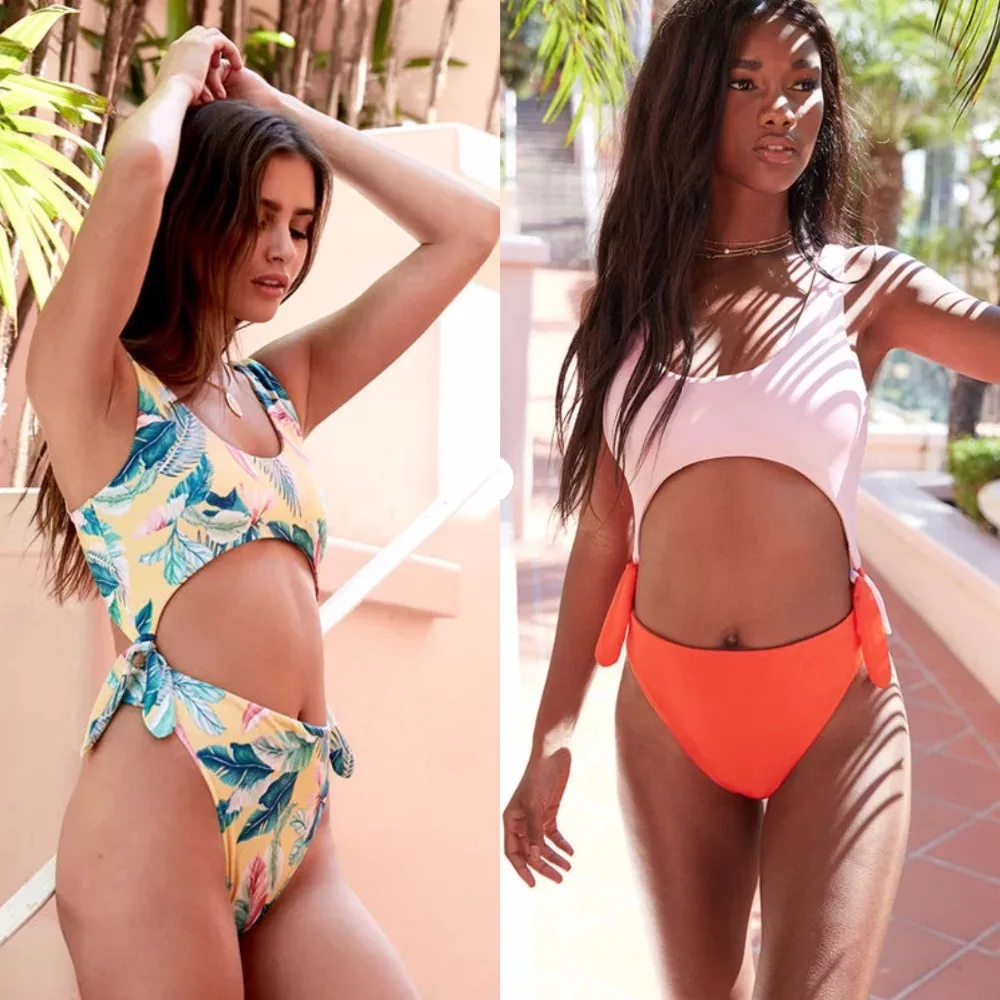 Новый Одна деталь купальник 2018 Купальники для малышек Для женщин Push Up Монокини