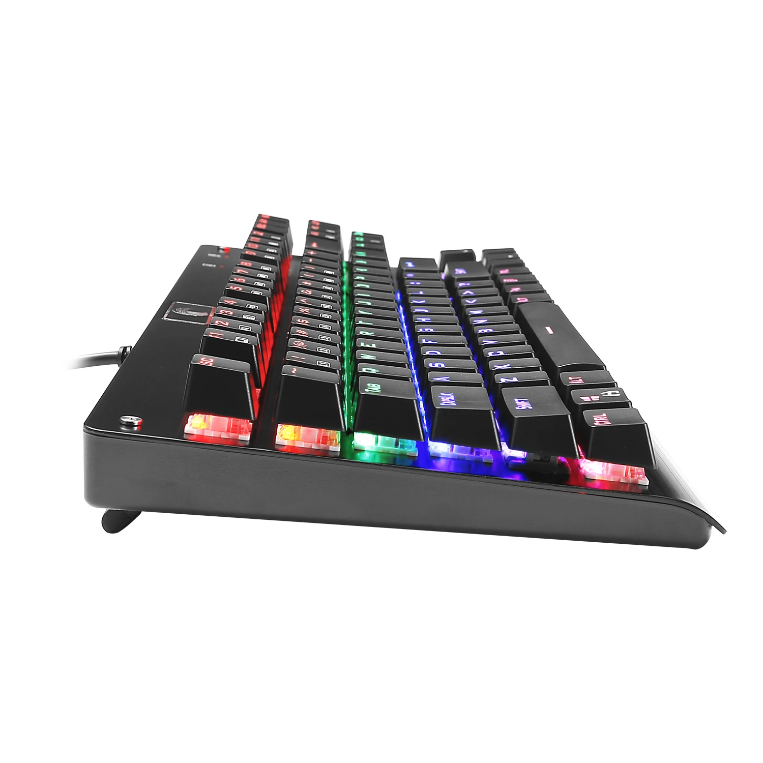 Механическая клавиатура Z77 Eagle TKL, игровая, светодиодный, с подсветкой, металлическая пластина, 87 клавиш, Outemu, переключатели, эргономичная клавиатура для геймера, Typist