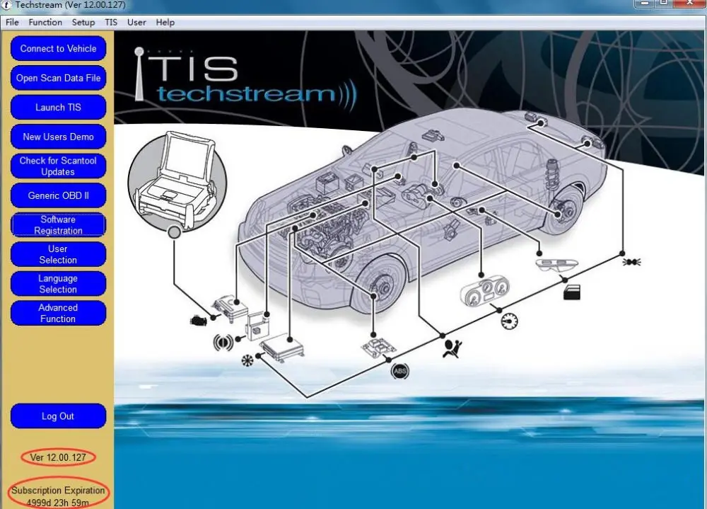 Новейший диагностический мини-разъем интерфейс V13.00.022 для TOYOTA TIS Techstream диагностический мини-разъем FT232RL чип J2534 и программное обеспечение VCI автомобильный OBD2 Диагностический