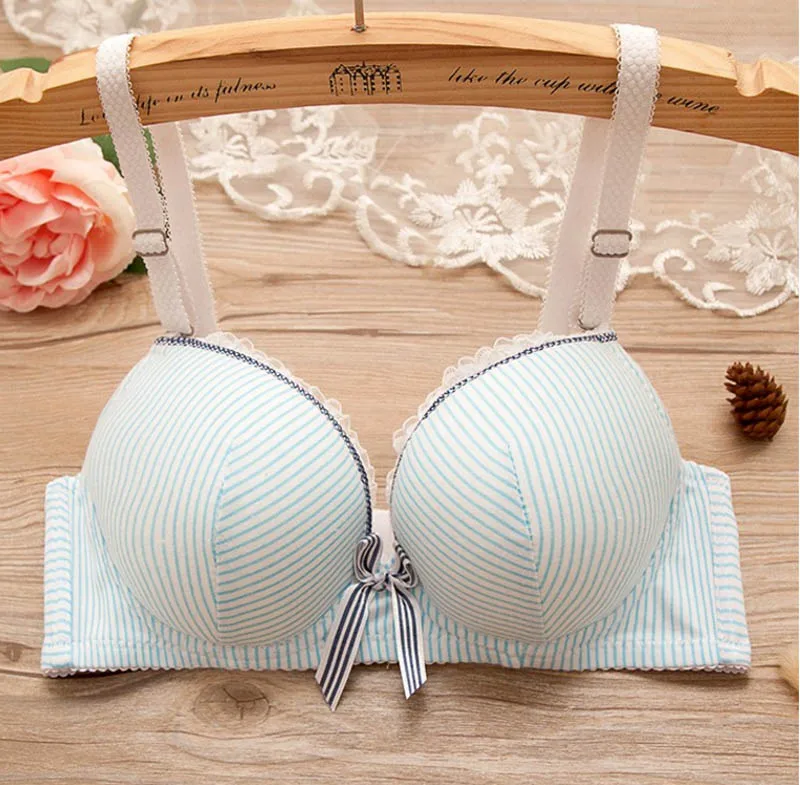 Милый японский бюстгальтер для девушек без стальных колец с маленькой грудью