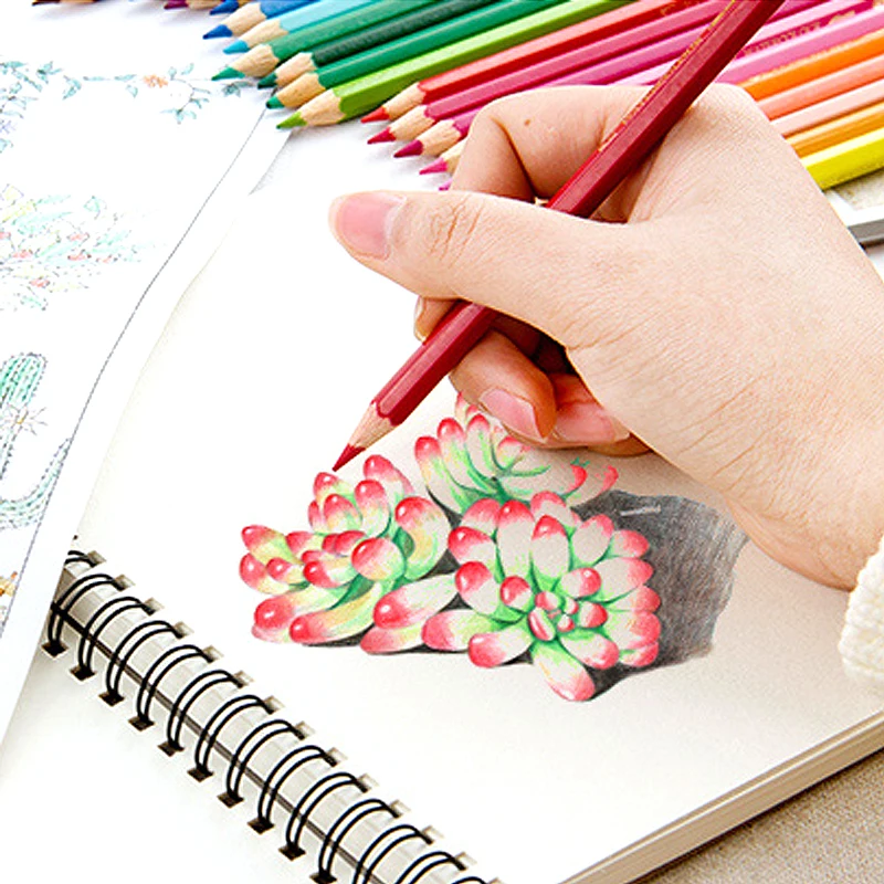 

72 color Safe Non-toxic Water Soluble Color Pencil Soft Core Watercolor Pencils Set Profesional for Write Drawing Art Supplies