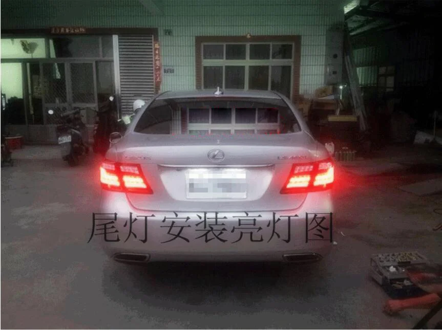 2006~ 2009 год задний светильник для Lexus LS460 задний светильник автомобильные аксессуары светодиодный DRL Taillamp для Lexus LS460 противотуманный светильник