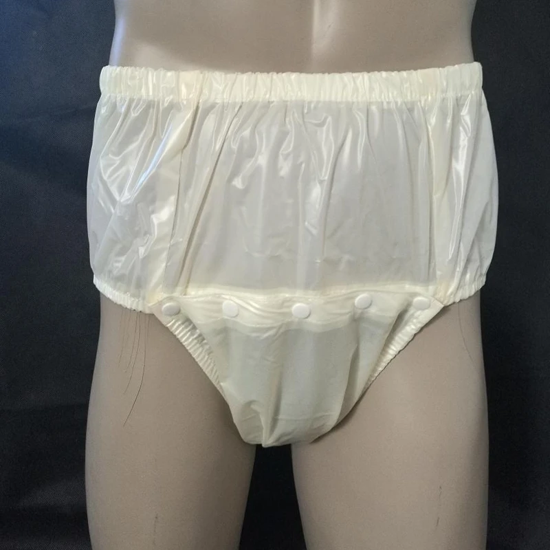 FUUBUU2211-4PCS открытые передние водонепроницаемые штаны Подгузники Для Взрослых неодноразовые подгузники ПВХ шорты для недержания