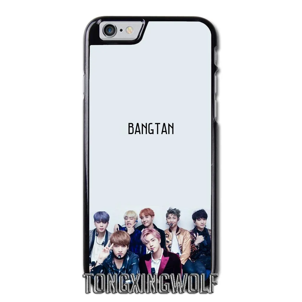 Bangtan мальчики БТС корейской чехол для samsung Примечание 2 3 S4 S5 мини S6 S7 край S8 S9 iPhone 4 4S