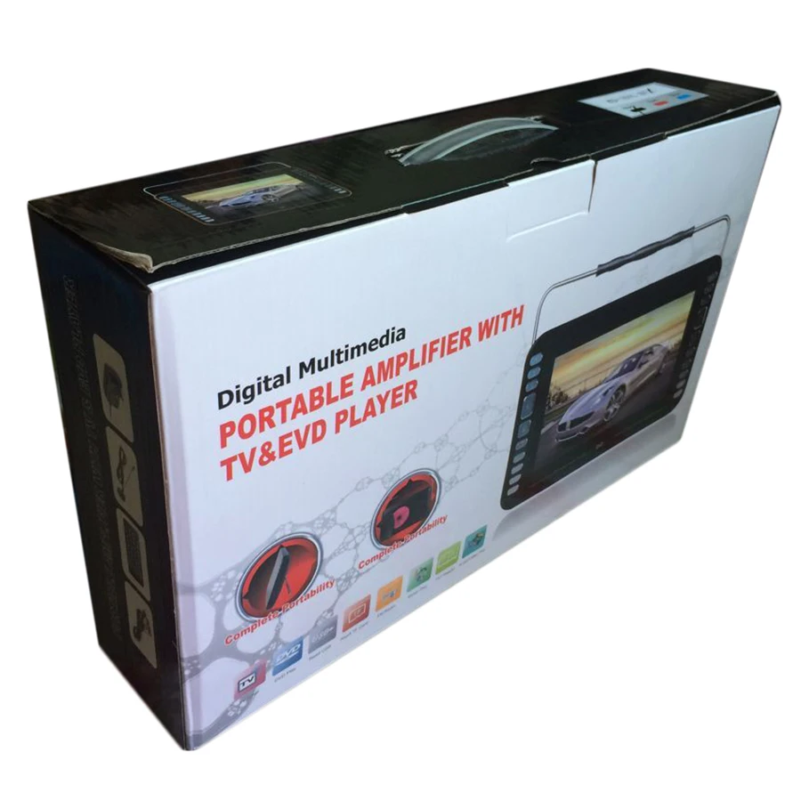 В наличии! 9 8 дюйма Портативный DVD/EVD плеер ТВ VCD CD MP3/4 SD USB игры мобильный Бесплатная