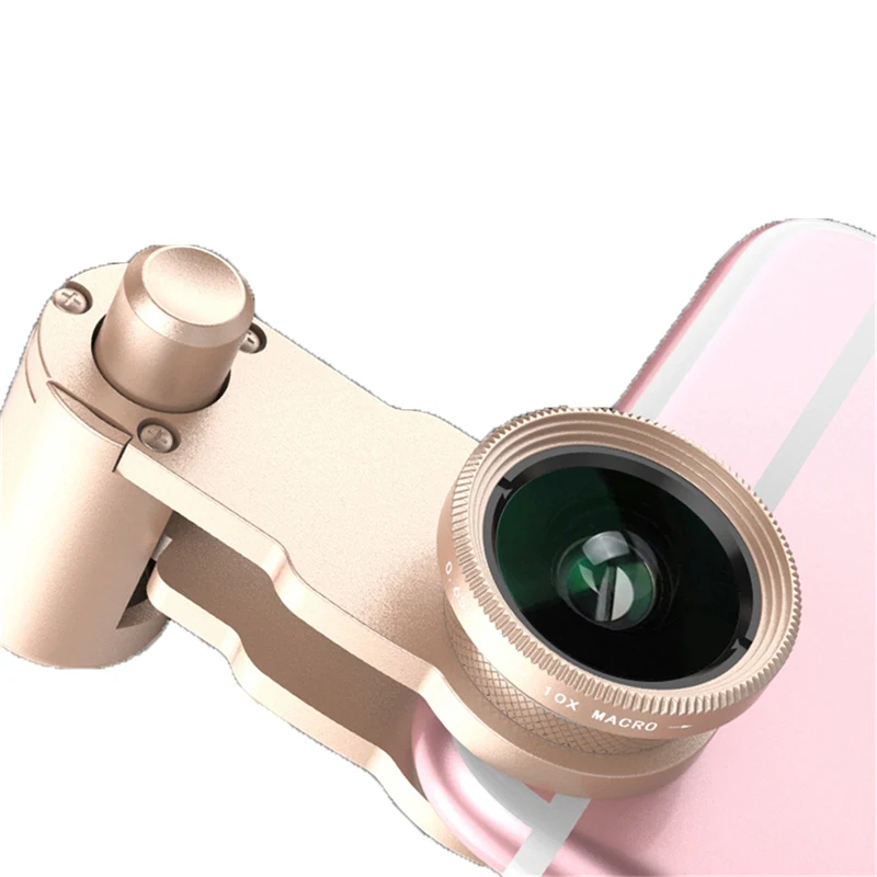 Fisheye Lens For Cellphone 180 Degree fisheye Camera Super Wide angle Macro HD 3 IN 1 Mobile Lenses xiaomi note 5 Pro Len | Мобильные