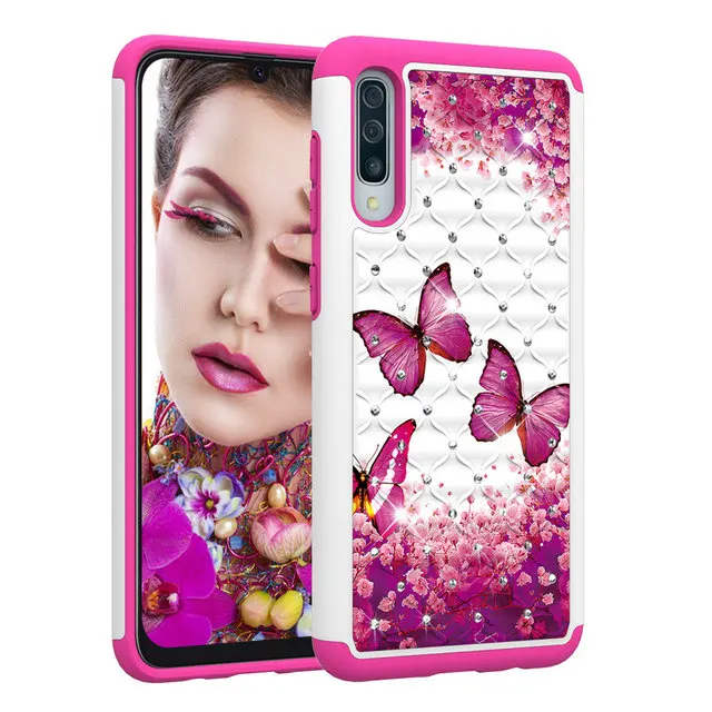 10 Для Coque samsung A50 чехол Galaxy A20 E A202 A205 A 20 50 30 Роскошная Блестящая Глянцевая задняя панель Etui для samsung Galaxy A30 A20 A20E чехол - Цвет: 10