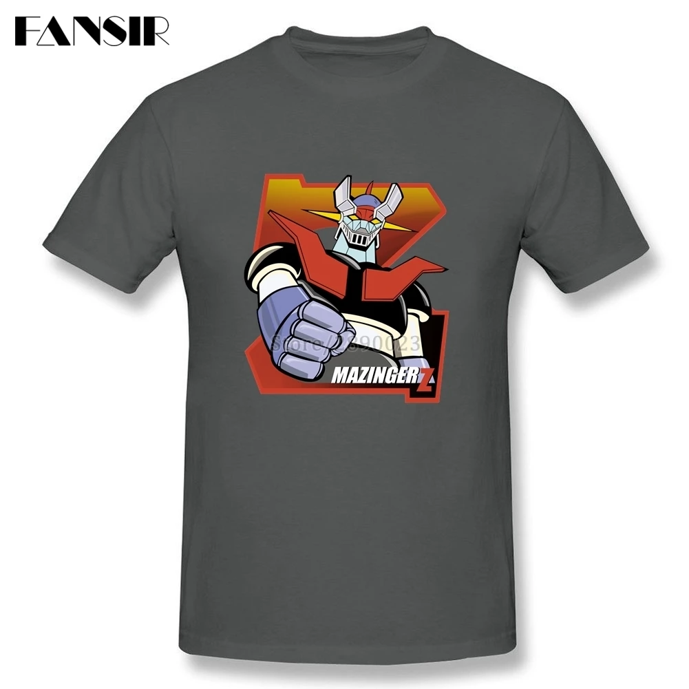 Футболка Mazinger Z мужская с аниме принтом мягкая хлопковая тенниска коротким