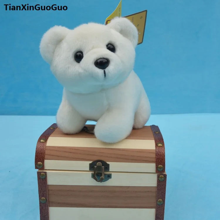 Около 30 см мультфильм белый медведь плюшевые игрушки мягкая кукла подарок на