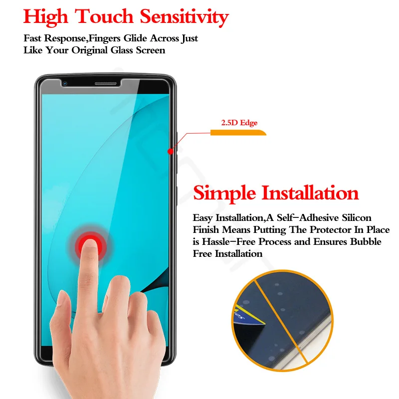 Blackview A20 закаленное стекло Pro защита экрана 9H 2.5D HD Прозрачная защитная пленка для