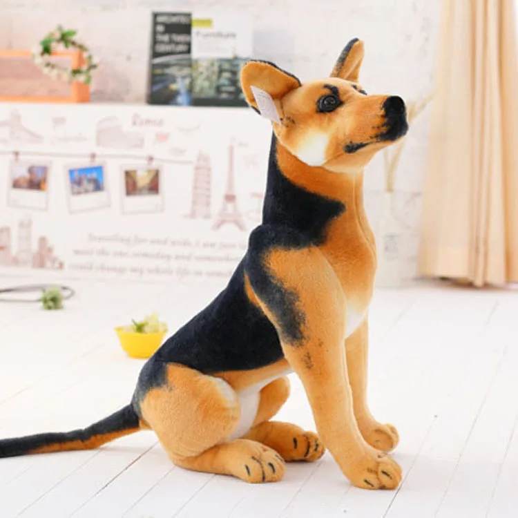 [Новое] 90 см Pet овчарки и кости мягкие плюшевые куклы игрушка-симулятор животного