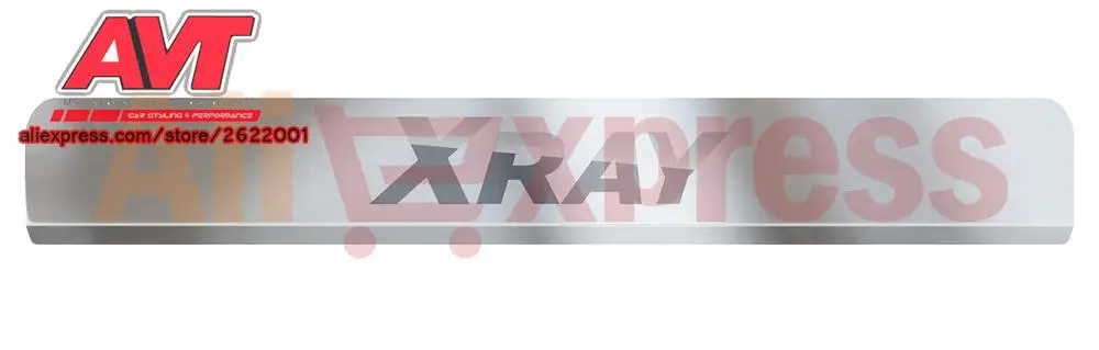 Порог двери для Lada X-Ray 2016- 1 комплект/4 шт. лазерная гравировка Стайлинг автомобиля