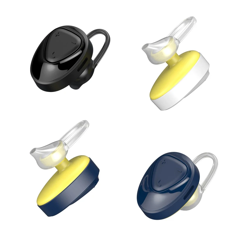 Мини беспроводные Bluetooth наушники вкладыши с микрофоном спортивные гарнитура для