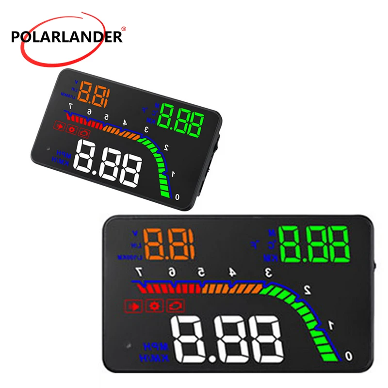 Сигнализация OBD 2 автомобильный универсальный компьютер для вождения HD Скорость