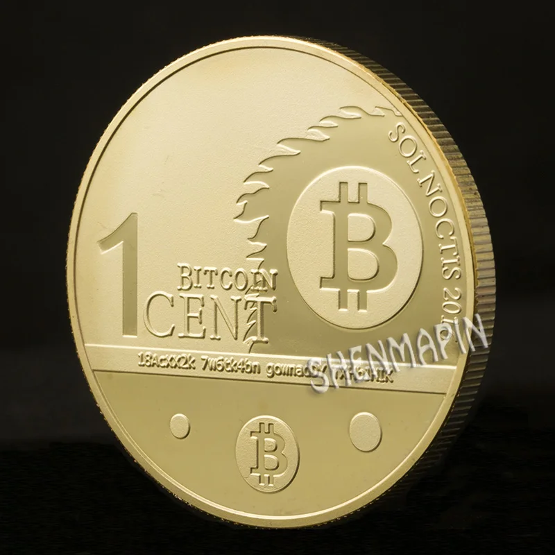 Сова памятная монета 999 Позолоченные Биткоин искусство коллекционные монеты бит