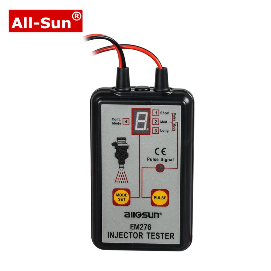 Все SUN EM276 Профессиональный инжектор тестер топливный инжектор 4 Pluse тестер режимов мощная топливная система сканирующий инструмент EM276