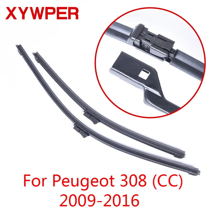 XYWPER стеклоочистители для Peugeot 308 CC 2009 2010 2011 2012 2016 автомобильные аксессуары мягкие