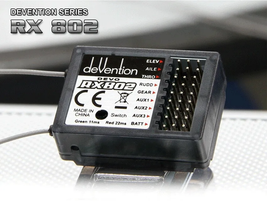 Ресивер Walkera RX802 2 4 ГГц 8 каналов приемник для Walkers DEVO 6S/7/7E/8S/10 передатчик продукт