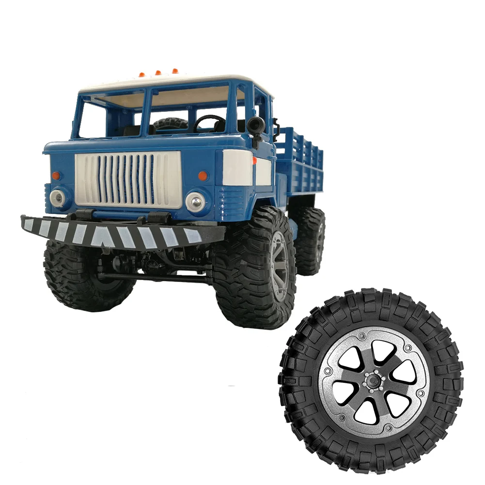 Резиновые шины RC шины для гоночных автомобилей на дорожное Колесо обода подходит для WPL B-1 B-14 C-24 с большими колесами RC автомобильная часть Диаметр 73,3*33,8 мм/2,88 дюйма