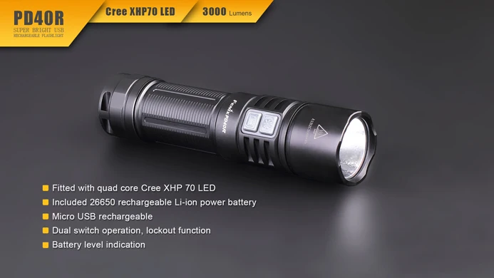 Fenix PD40R Cree XHP 70 LED Taschenlampe 3000 люмен наружный светильник | Лампы и освещение
