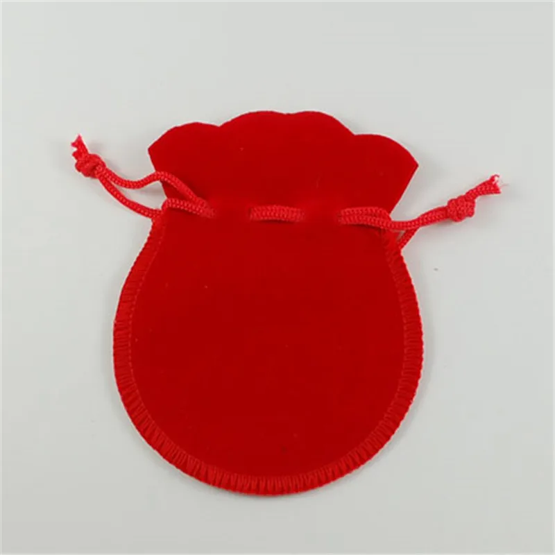 200pcs Velvet Jewelry Bag Gift Packing Bags Storage 90x70mm MediumVioletRed /Red /HotPink /Black /CoconutBrown /MediumBlue | Украшения и