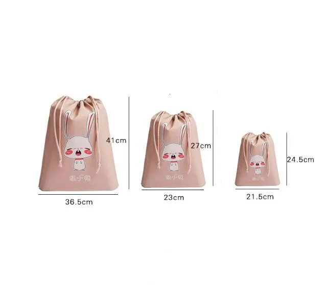 

eTya Waterproof Travel Accessories PVC Travel Packing Cube Organizers Storage Pouch Bag Drawstring Cosmetic Shoes Clothing Bags