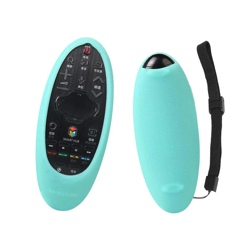 lightblue only case BN59-01185F BN59-01181A BN59-01185A чехол для samsung ТВ дистанционного Управление светодиодный HD ТВ SIKAI противоударный Силиконовые чехлы с вытяжным шнуром - Цвет: lightblue only case