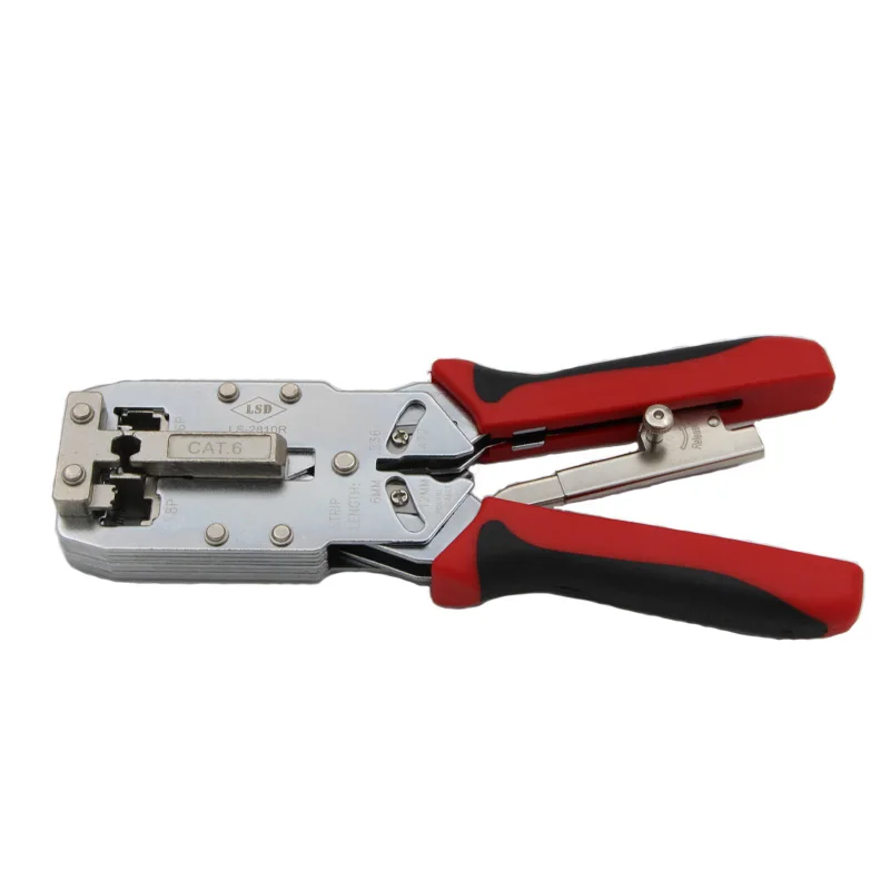 

LS-2810R Новинка Высокое качество RJ45 8P8C сетевой RJ11 кабель Ethernet Cat 6 клемм обжимной инструмент плоскогубцы мультиинструмент щипцы