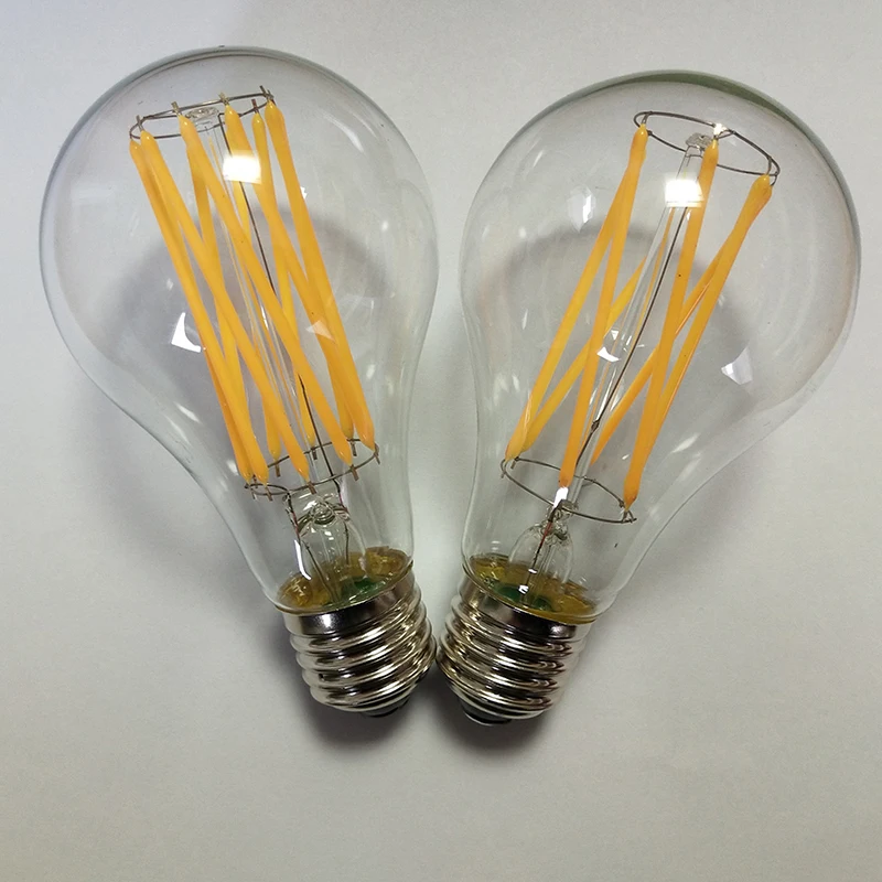 Светодиодная лампа накаливания светильник лампа ретро Edison Led светильник лампочка E27 230V 7,5 W 12W A80 нити Винтаж ампулы лампа Эдисона лампа