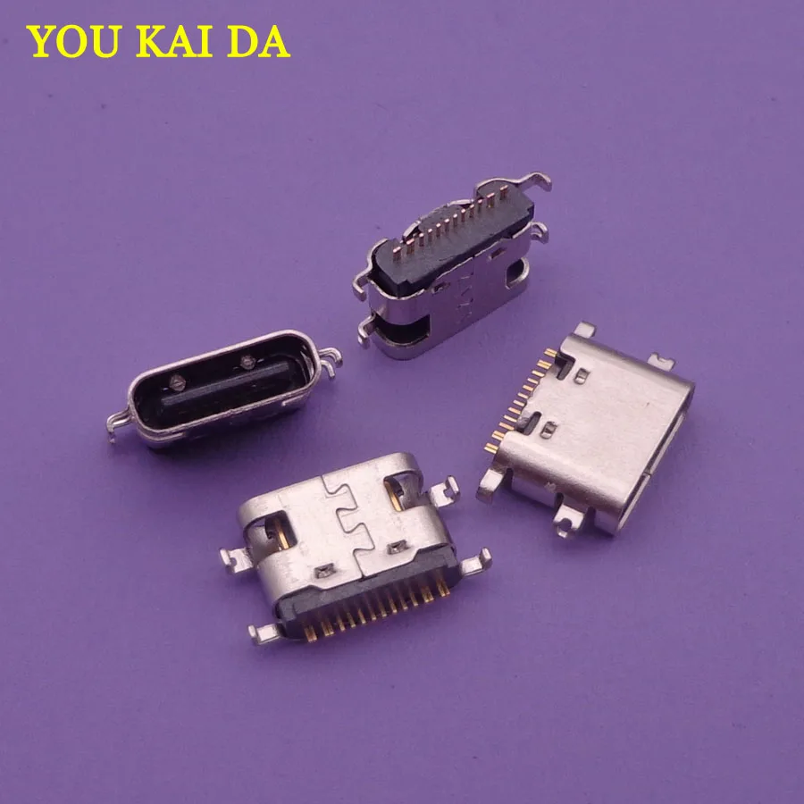 

50pcs micro mini USB Type-C jack socket Connector Charging Port dock plug replacement repair parts For Vernee X MT6763 Octa-core