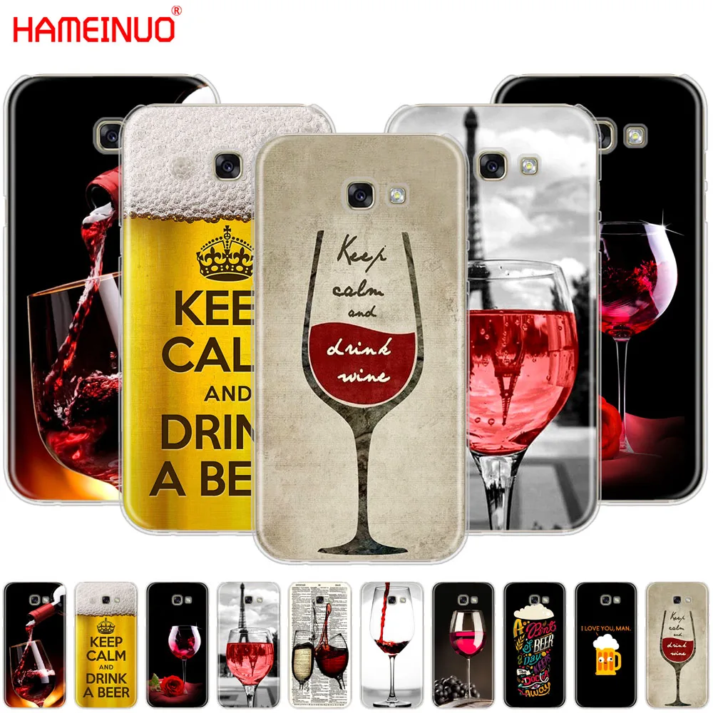 HAMEINUO чехол для сотового телефона с надписью keep calm and drink a bear wine Samsung Galaxy A3 A310 A5 A510 A7 A8