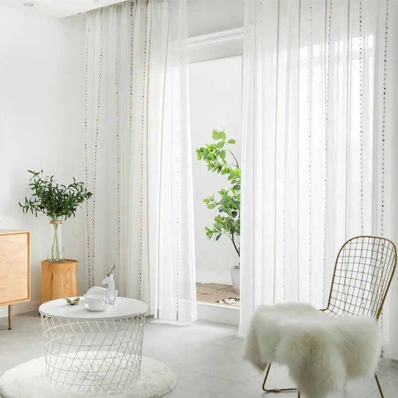 Скандинавские вертикальные красочные стереоскопические вышитые линии отвесные