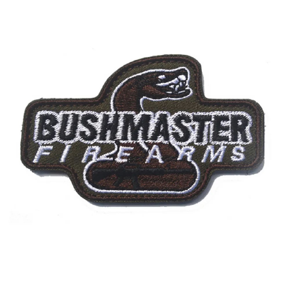 3D Вышивка Чехол для телефона на руку США Bushmaster патч джунгли нашивки Змея открытом