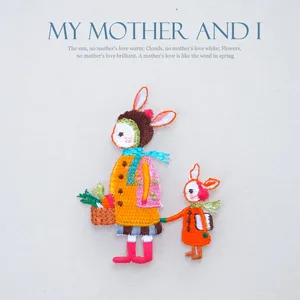 Заплатки Детские с вышивкой, с кроликом, 1 шт., джинсовые эмблемы