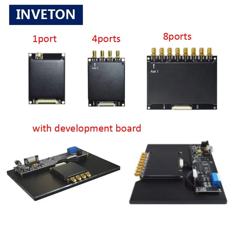 Длинный диапазон фиксированный uhf rfid считыватель тегов impinj R2000 чип 1 8ports модуль
