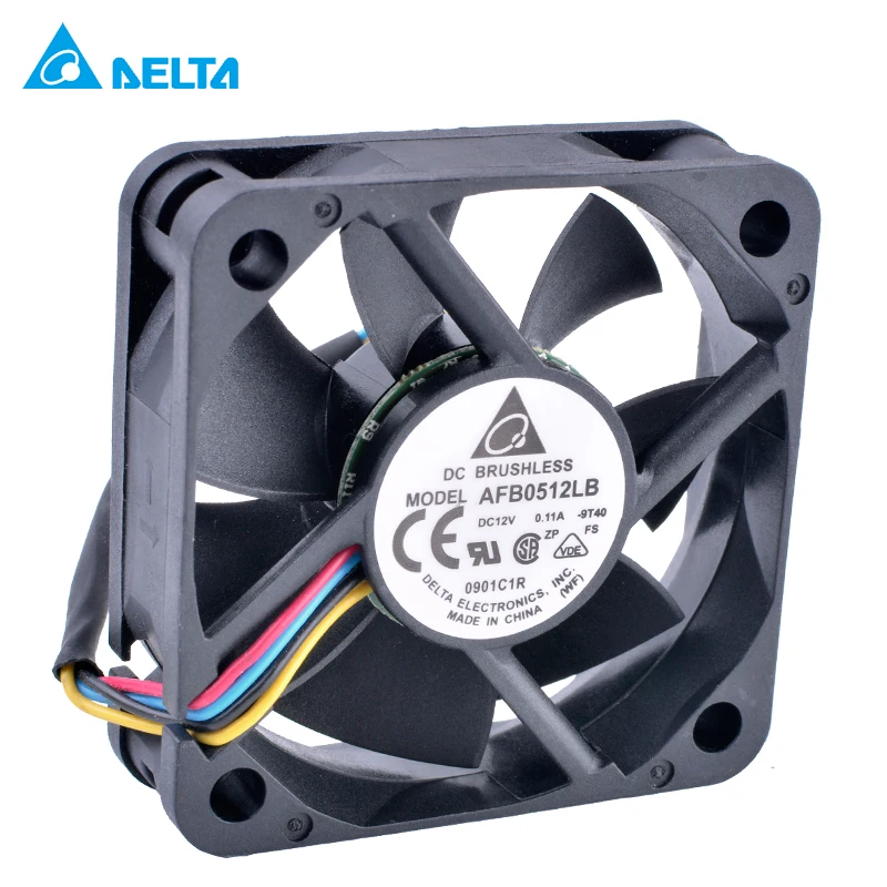 AFB0512LB 5015 50x50x15 мм 50 вентилятор 12 В 0 11a двойной шарикоподшипник 4 провода контактный