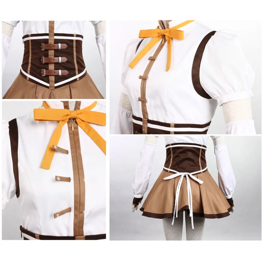 Женский костюм для костюмированной вечеринки Puella Magi Madoka Magica Tomoe Mami