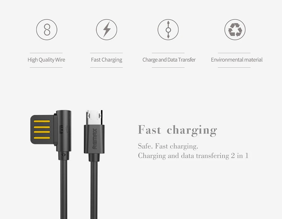 REMAX двойной боковой usb-разъем TPE 2.1A Кабель зарядного устройства для iphone Xs max Xr X 5s 6 7 8 plus кабели быстрой зарядки провод для зарядного устройства