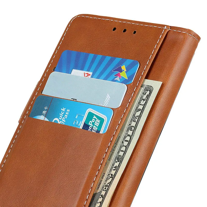 Роскошный флип-кейс Etui для Motorola One Case Motorola Moto One Vision, кожаный бумажник, подставка для Moto One Action Pro power 1, чехол