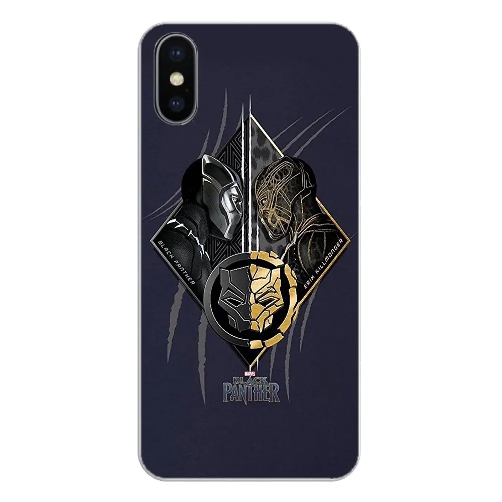 Черная пантера для Samsung Galaxy S2 S3 S4 S5 MINI S6 S7 edge S8 S9 Plus Note 2 3 4 5 8 Coque Fundas силиконовый