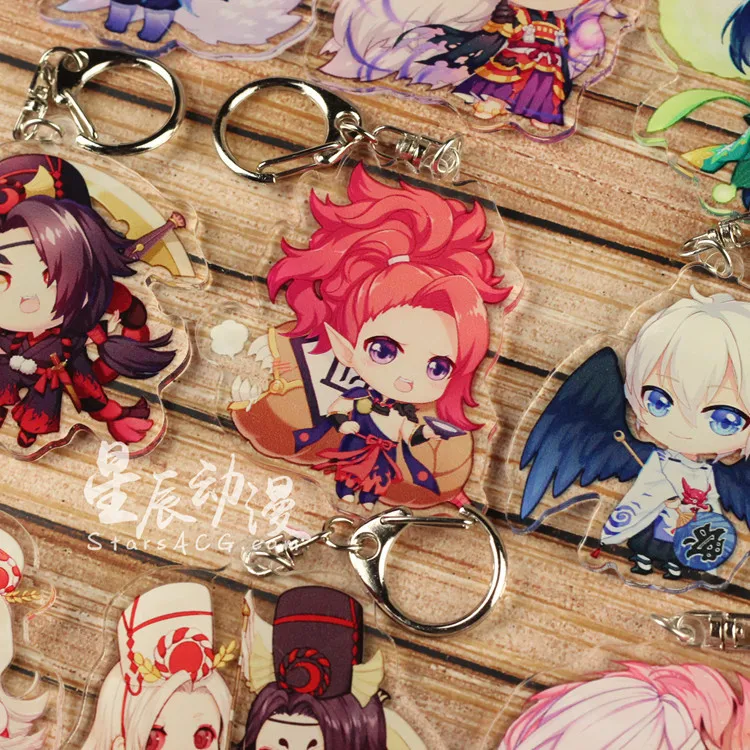 5 шт./лот Onmyoji Ayakashi Ghost Guild версия аниме брелок акриловый прозрачный высокое