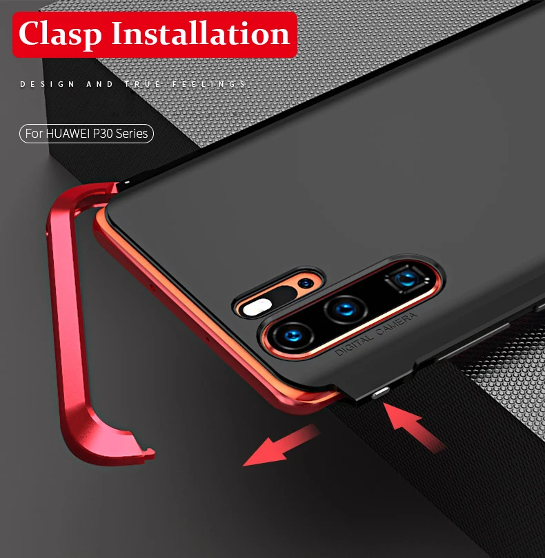 Алюминиевый металлический бампер чехол для телефона для huawei P30 P30 Pro чехол Роскошный 360 Полный армированный Матовый PC чехол рамка Honor 20 20 Pro чехол s