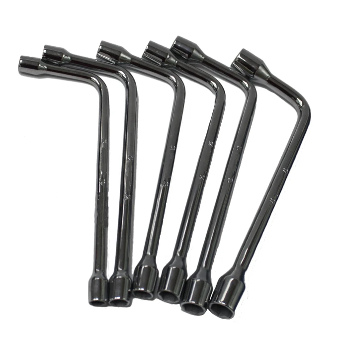 6pcs L Тип трубы перфорация локоть ключ, дюймовый стандарт двойной головкой внешняя Шестигранная рукава ключ, дюймовый стандарт для удаления фиксации винта Гайка ветрогенератора 10/12/13/14/15/17 мм