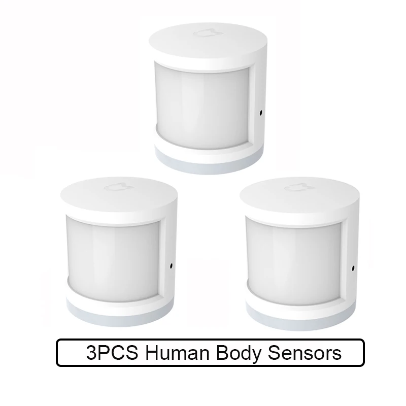 3pcs Xiao mi jia датчик человеческого тела Zigbee подключение mi home приложение умный датчик движения тела для домашней безопасности - Цвет: 3pcs