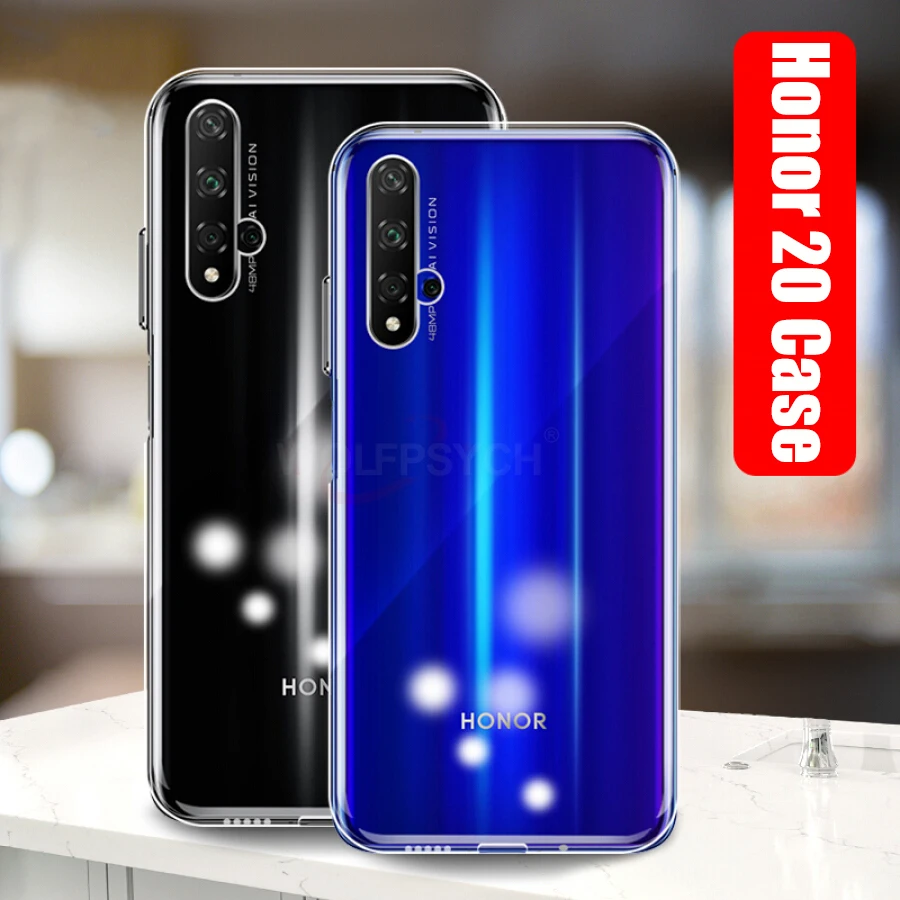 Тонкий прозрачный силиконовый мягкий чехол для huawei Honor 20 чехол прозрачный TPU чехол для Honor 20 9X Pro Чехол для телефона на Honor 20 Lite