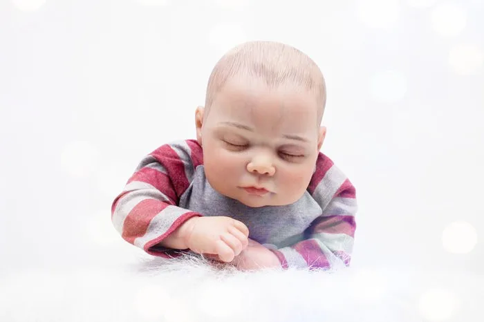 55 см Мягкая тканевая силиконовая кукла Reborn Реалистичная Спящая для