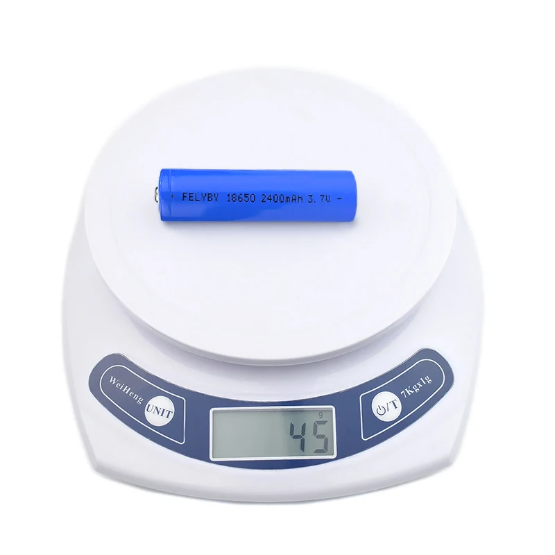 FELYBY 7 шт бренд 2400 mAh 100% емкость 18650 литий-ионная батарея 3 v литиевая аккумуляторная