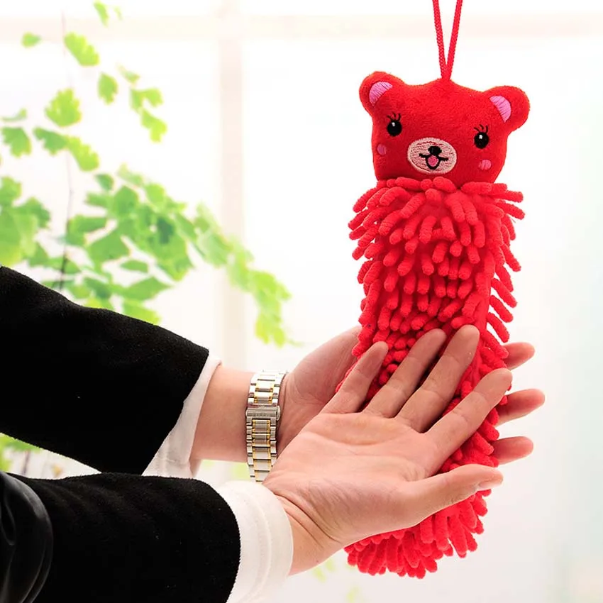 Новые милые детские подвесные мягкие полотенца из микрофибры для рук Детские