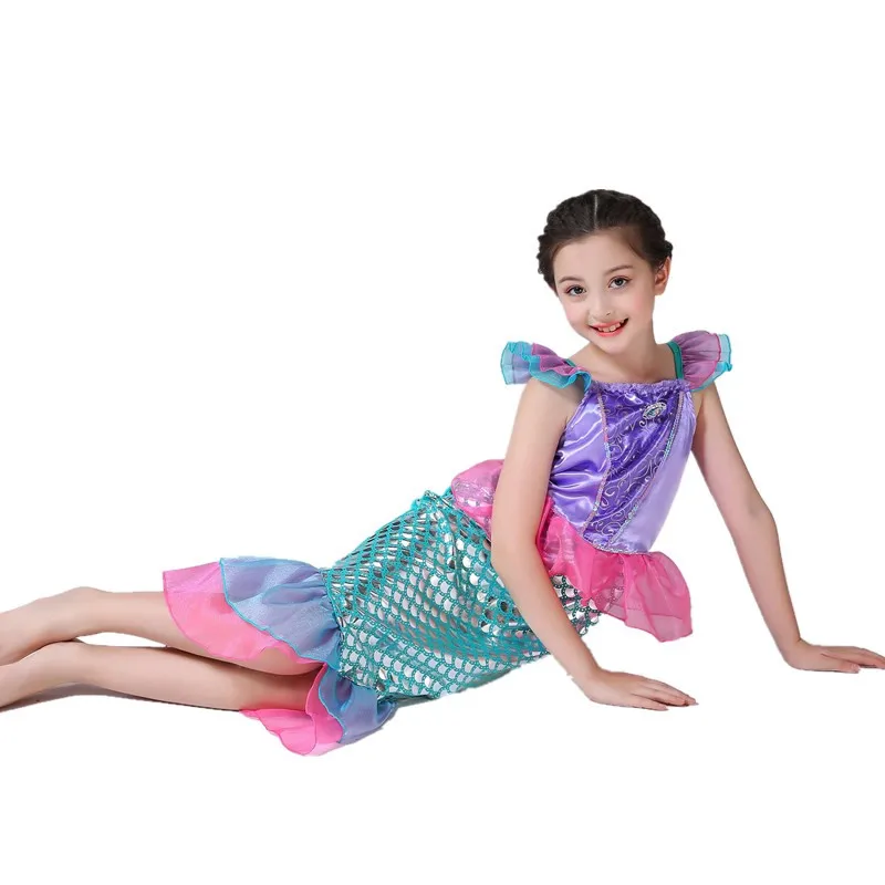 Детская одежда маленькая Русалочка красивые детские платья Русалочки для