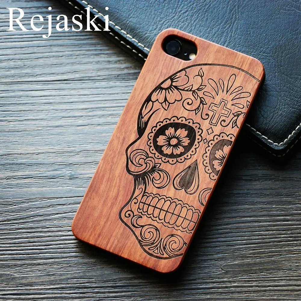 Роскошный Деревянный чехол для телефона Ganesha God Totem с резьбой по дереву Apple iPhone 6 6s